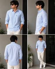 premium-light-Blue -striped-cotton-shirt