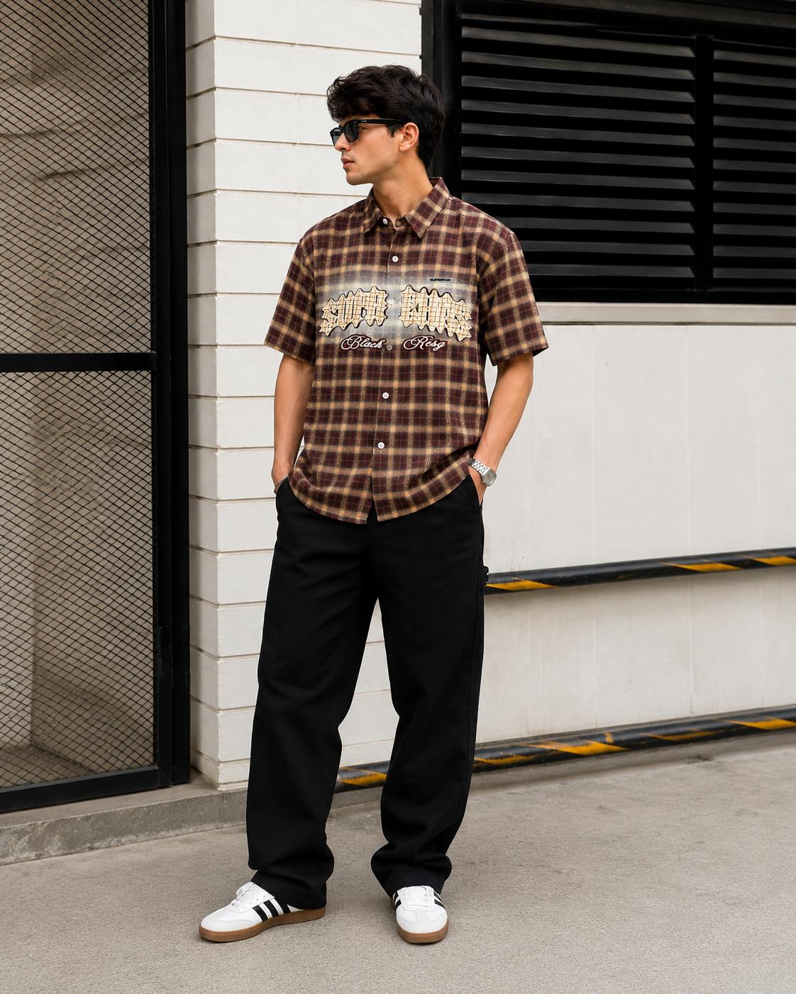 Premium Imported Boxy Fit Shirt – Brown Check